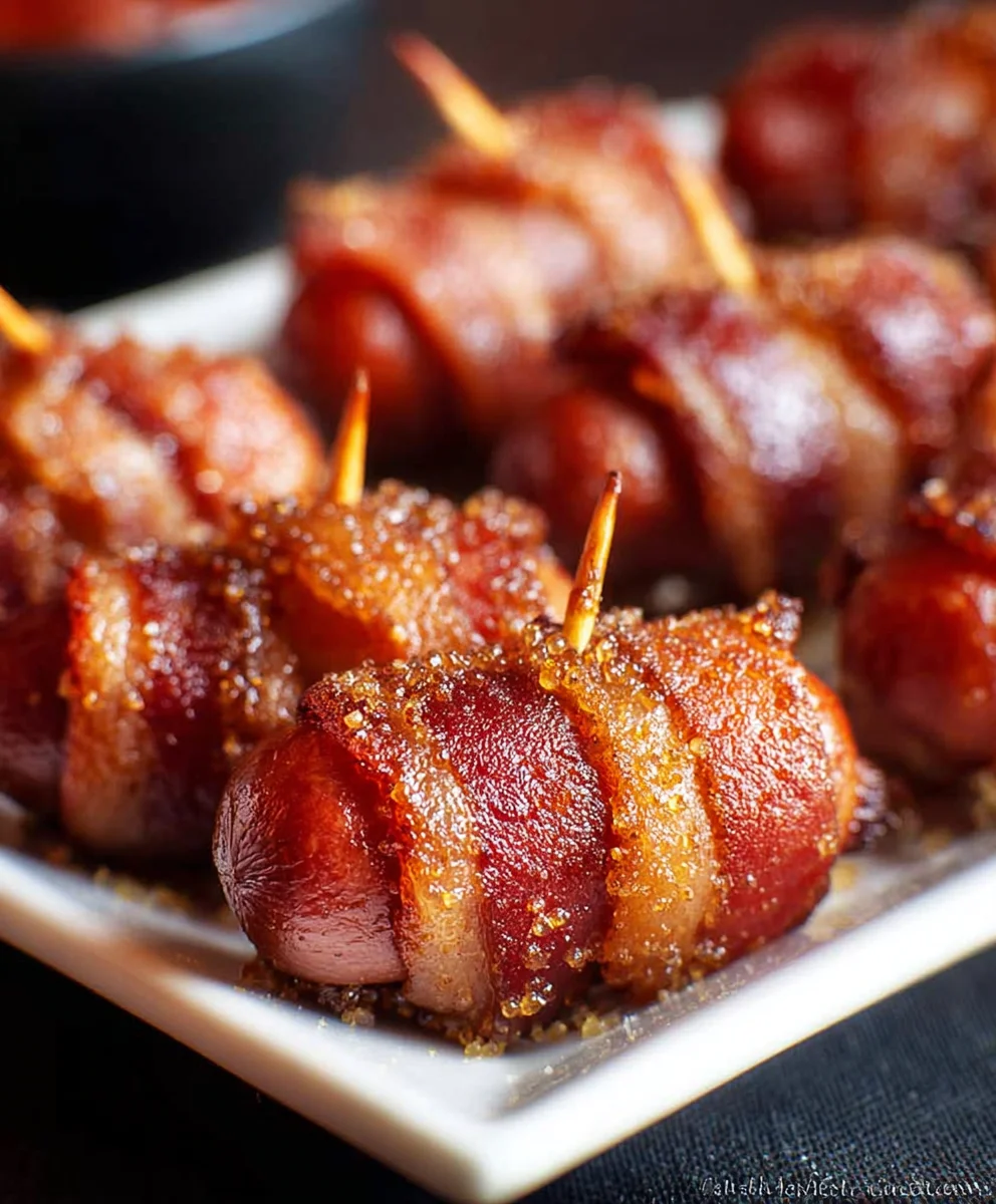 Beef Bacon Smokies-Sweet & Savory Bites