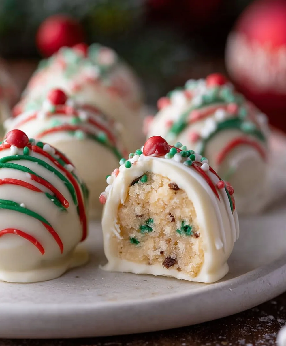 Christmas Tree Cake Truffles-Easy Little Debbie Treat