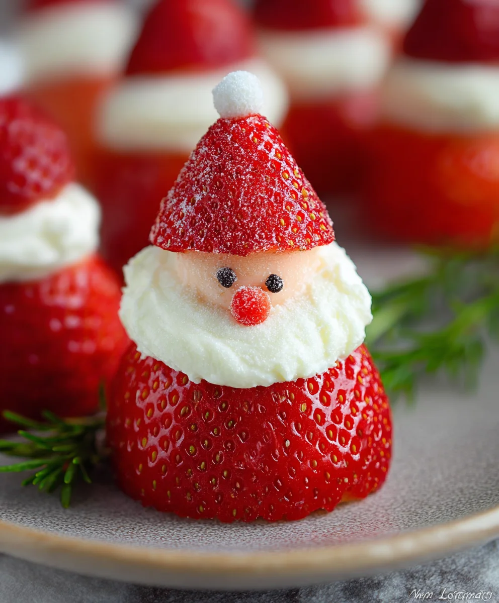 Easy Strawberry Santa - Festive Christmas Dessert