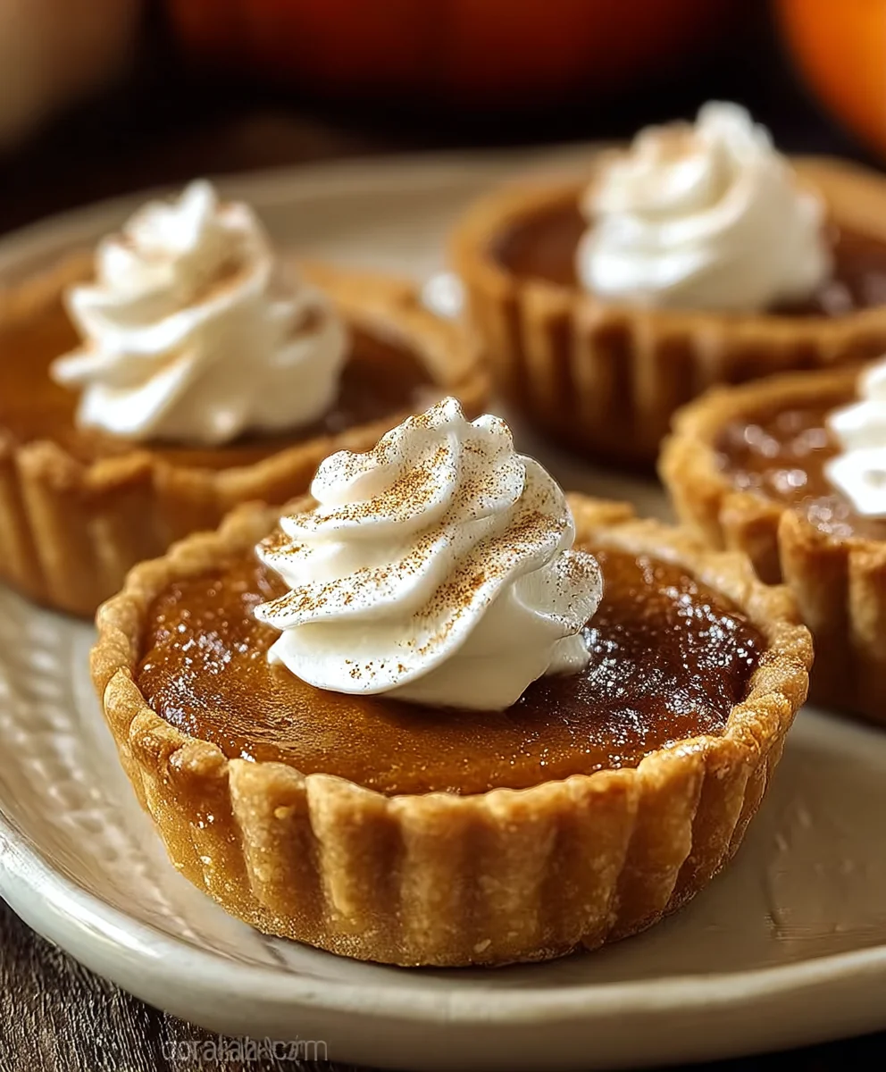 Easy Mini Pumpkin Pies - Perfect Fall Treat