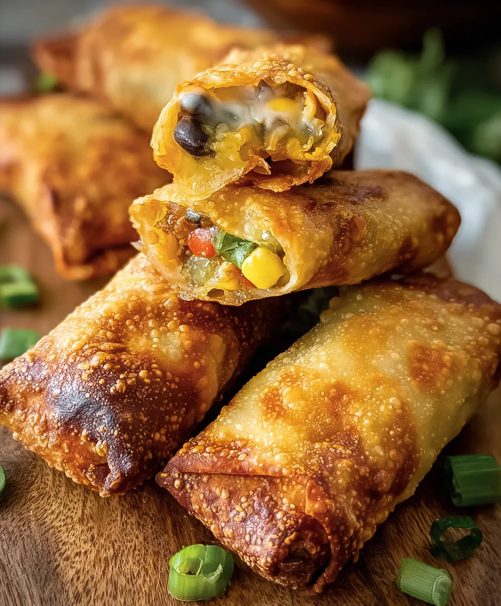 Spicy Southwest Beef Egg Rolls- Easy & Delicious