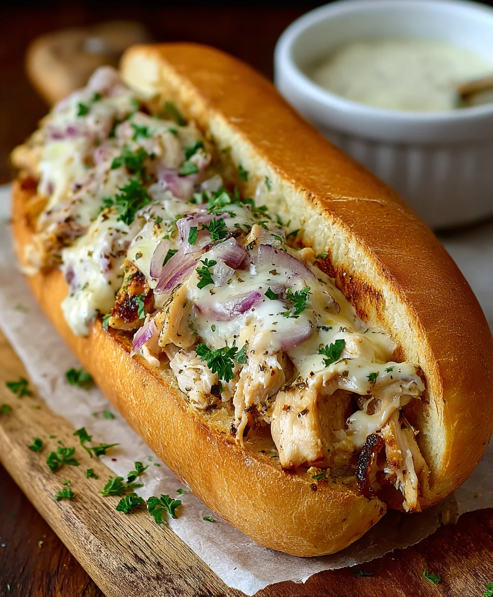 White BBQ Chicken Subs- Easy & Delicious Recipe