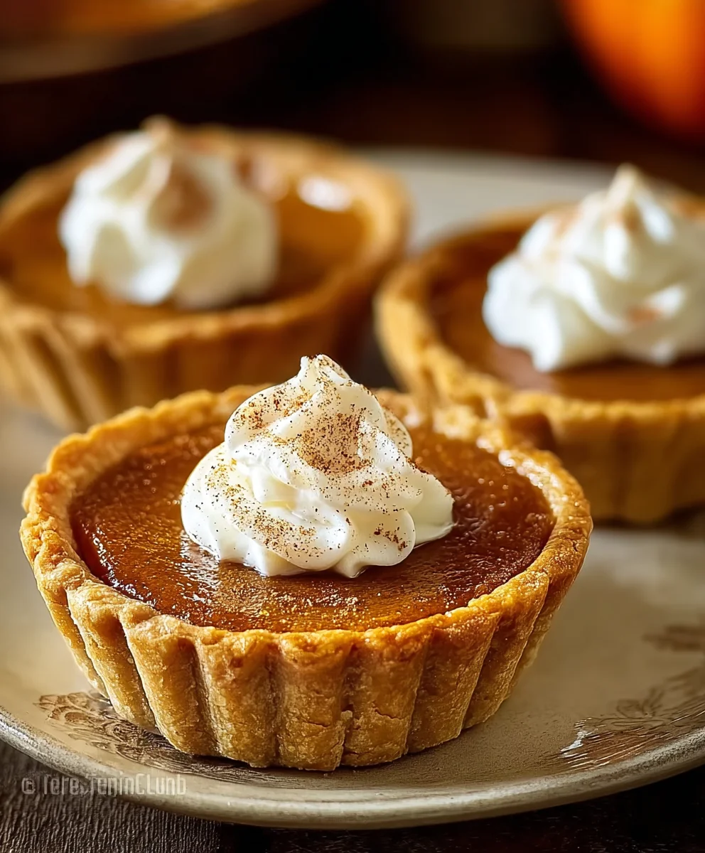 Easy Mini Pumpkin Pies - Perfect Fall Treat