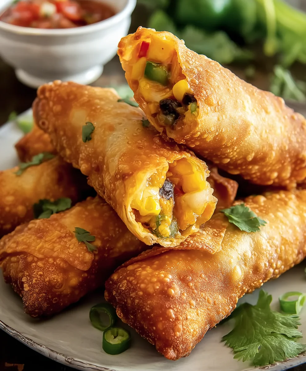 Spicy Southwest Beef Egg Rolls- Easy & Delicious