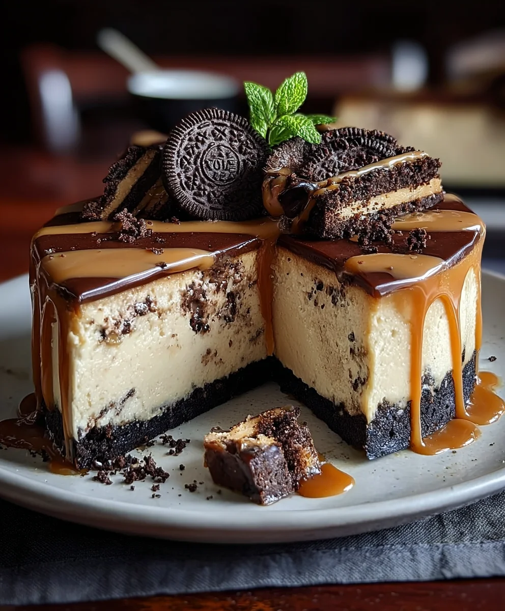 Oreo Caramel Cheesecake Recipe - Delicious No-Bake Treat