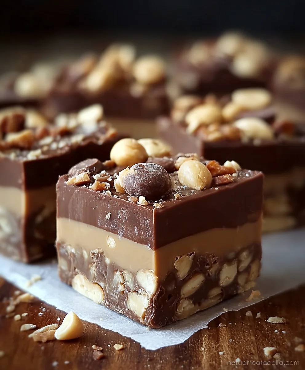 Easy Snickers Fudge Recipe-Decadent Chocolate Treat