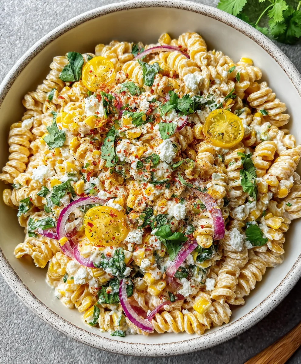 Mexican Street Corn Pasta Salad - Easy & Flavorful