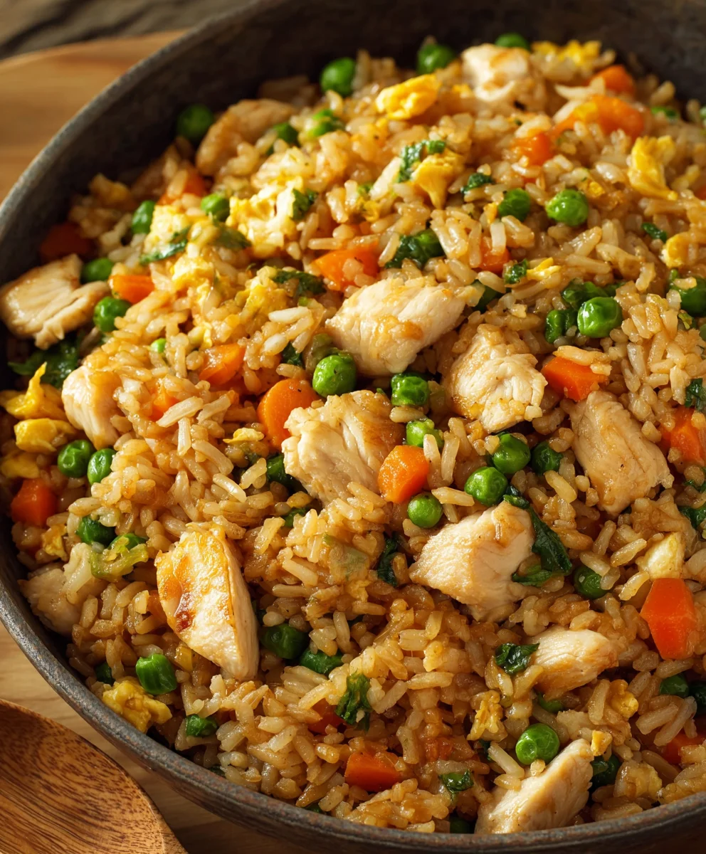 Easy Chicken Fried Rice- Quick & Delicious Family Meal