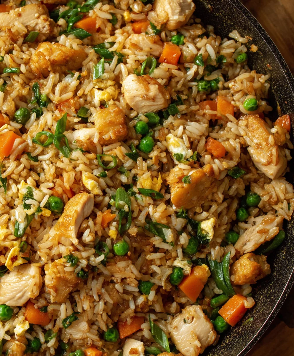 Easy Chicken Fried Rice- Quick & Delicious Family Meal