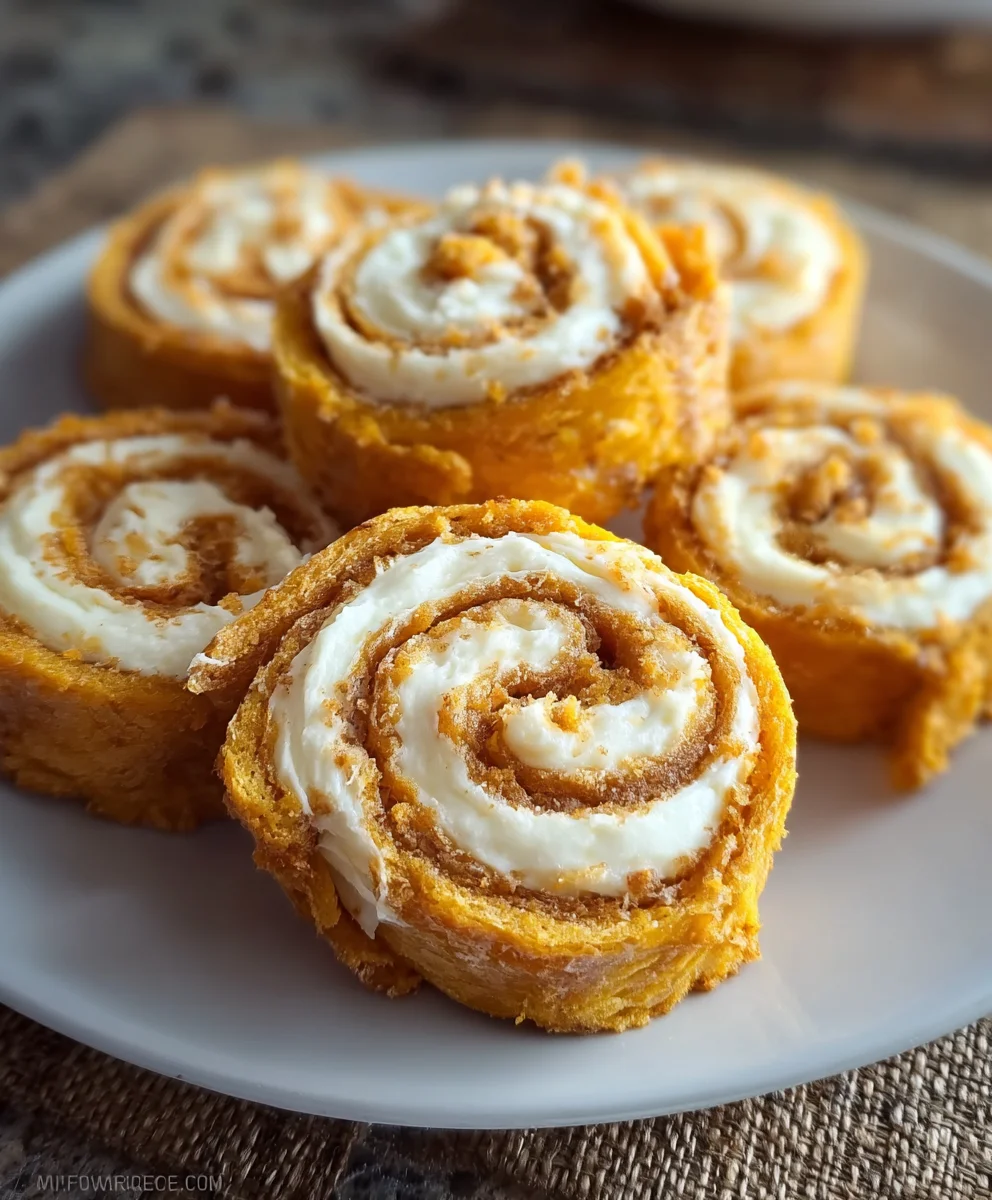 Easy Pumpkin Cream Cheese Pinwheels Festive Fall Treat