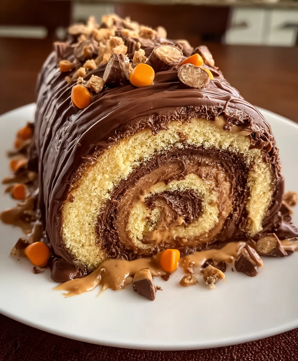 Reese's Peanut Butter Roll Cake Recipe