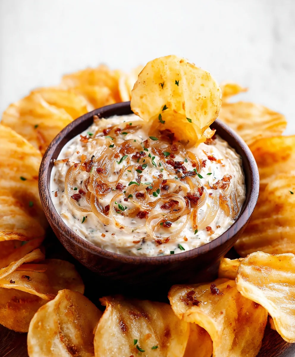 Easy French Onion Dip Recipe - Delicious & Creamy