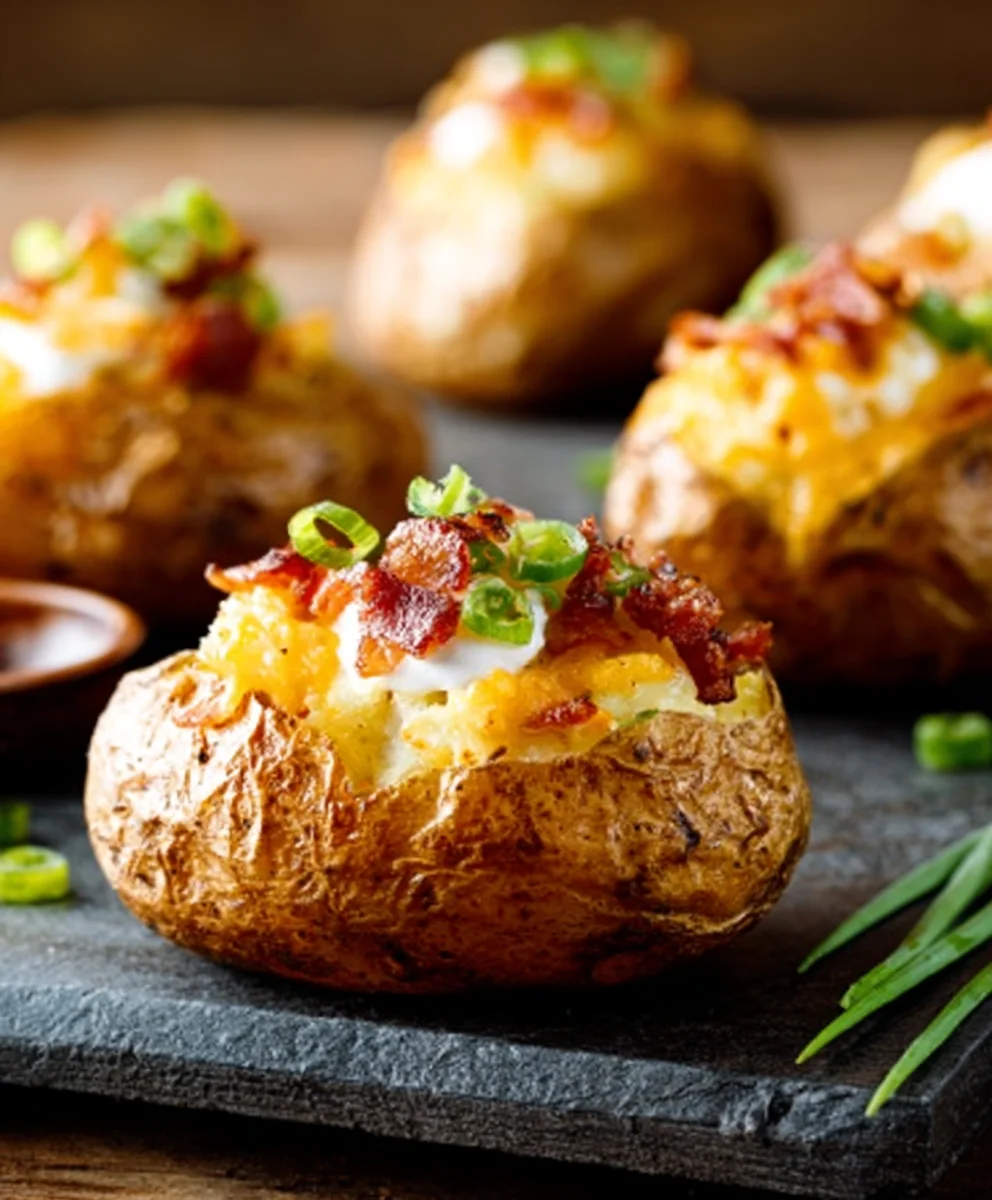 Mini Loaded Baked Potatoes- Delicious Appetizer