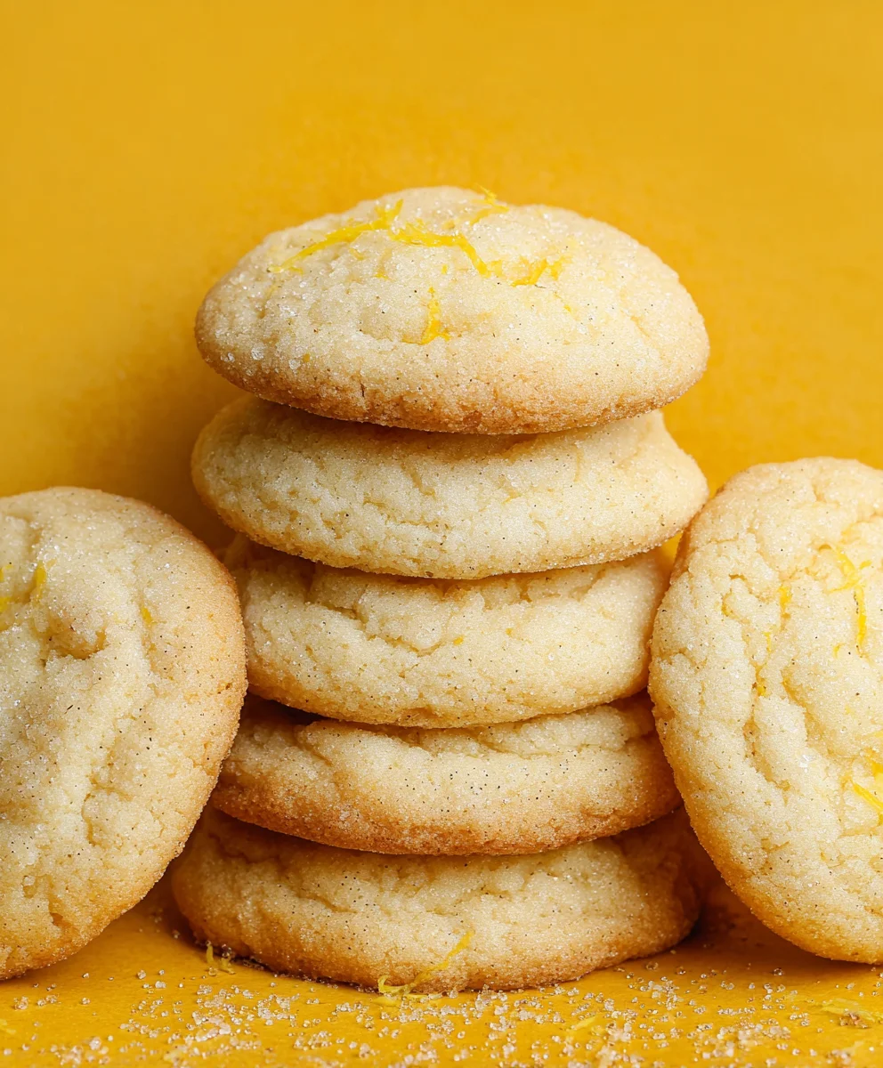 Soft Chewy Lemon Cookies Recipe - Zesty & Delicious
