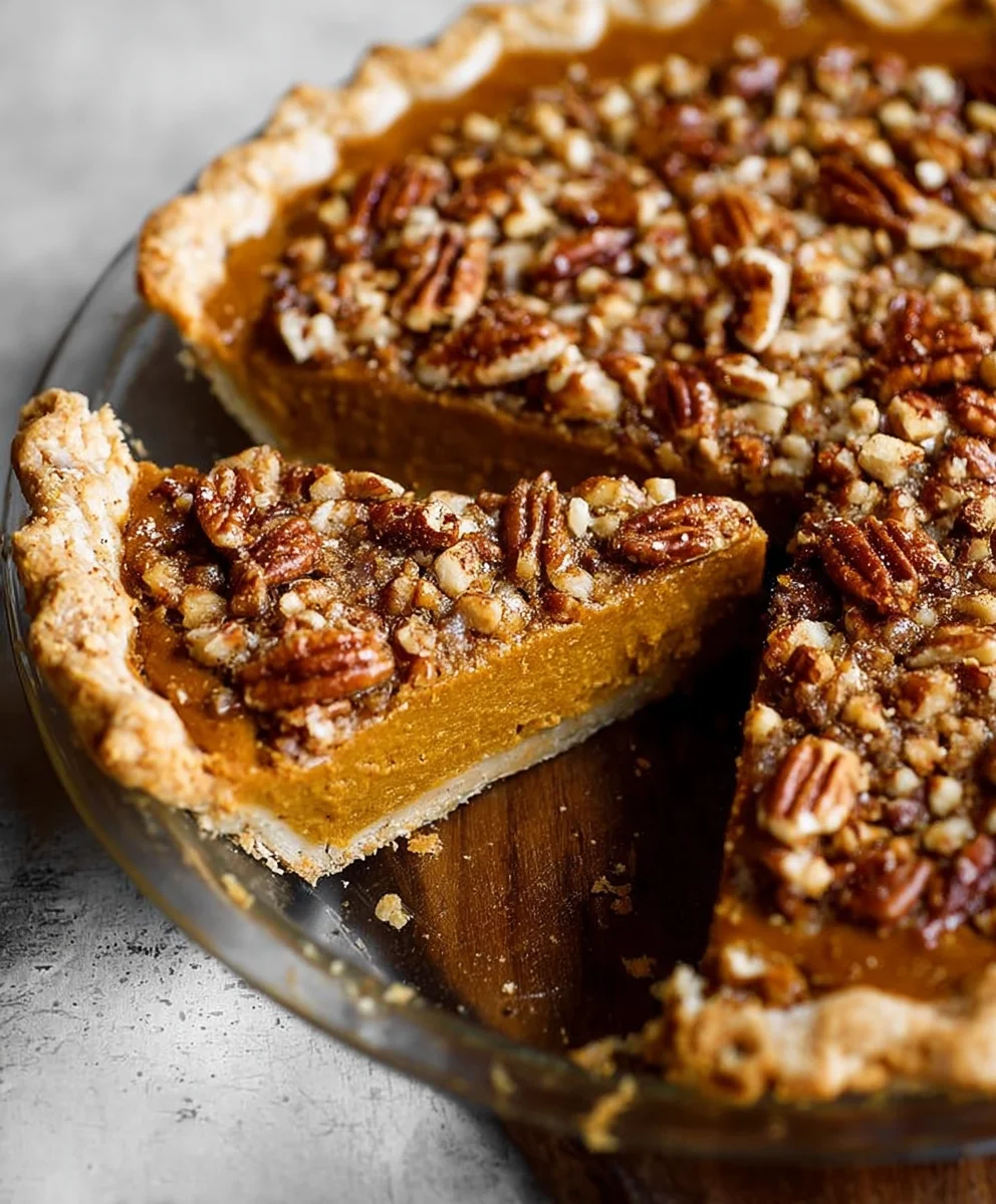Praline Pumpkin Pie - A Sweet Autumn Treat