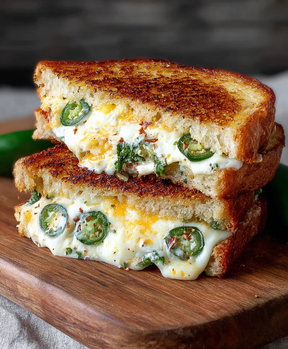 Spicy Roasted Jalapeno Popper Grilled Cheese Recipe