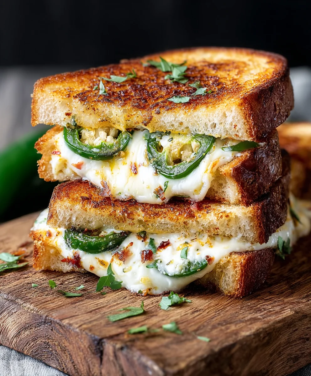 Spicy Roasted Jalapeno Popper Grilled Cheese Recipe