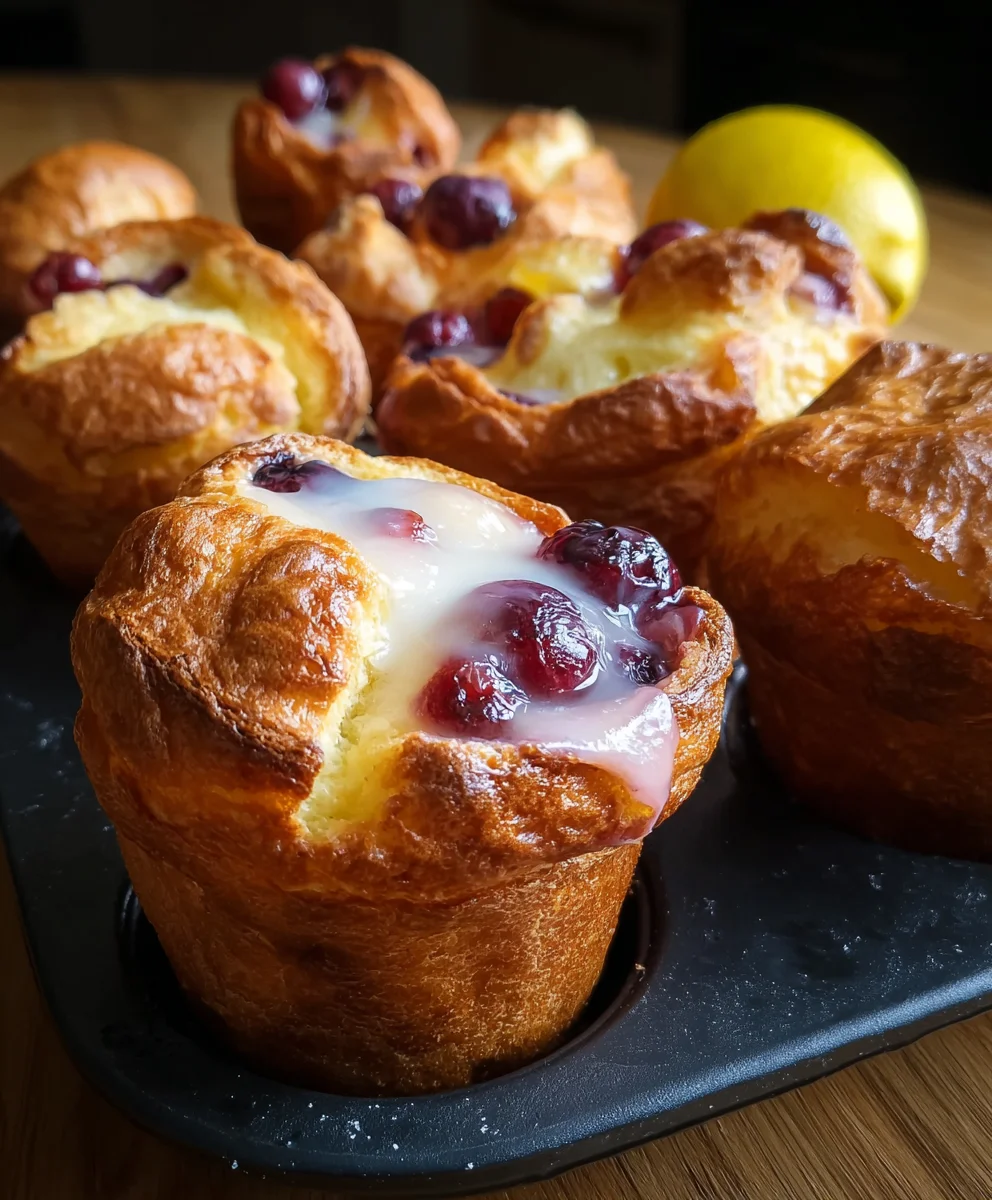 Sparkling Grape Juice Popovers-Portuguese Style
