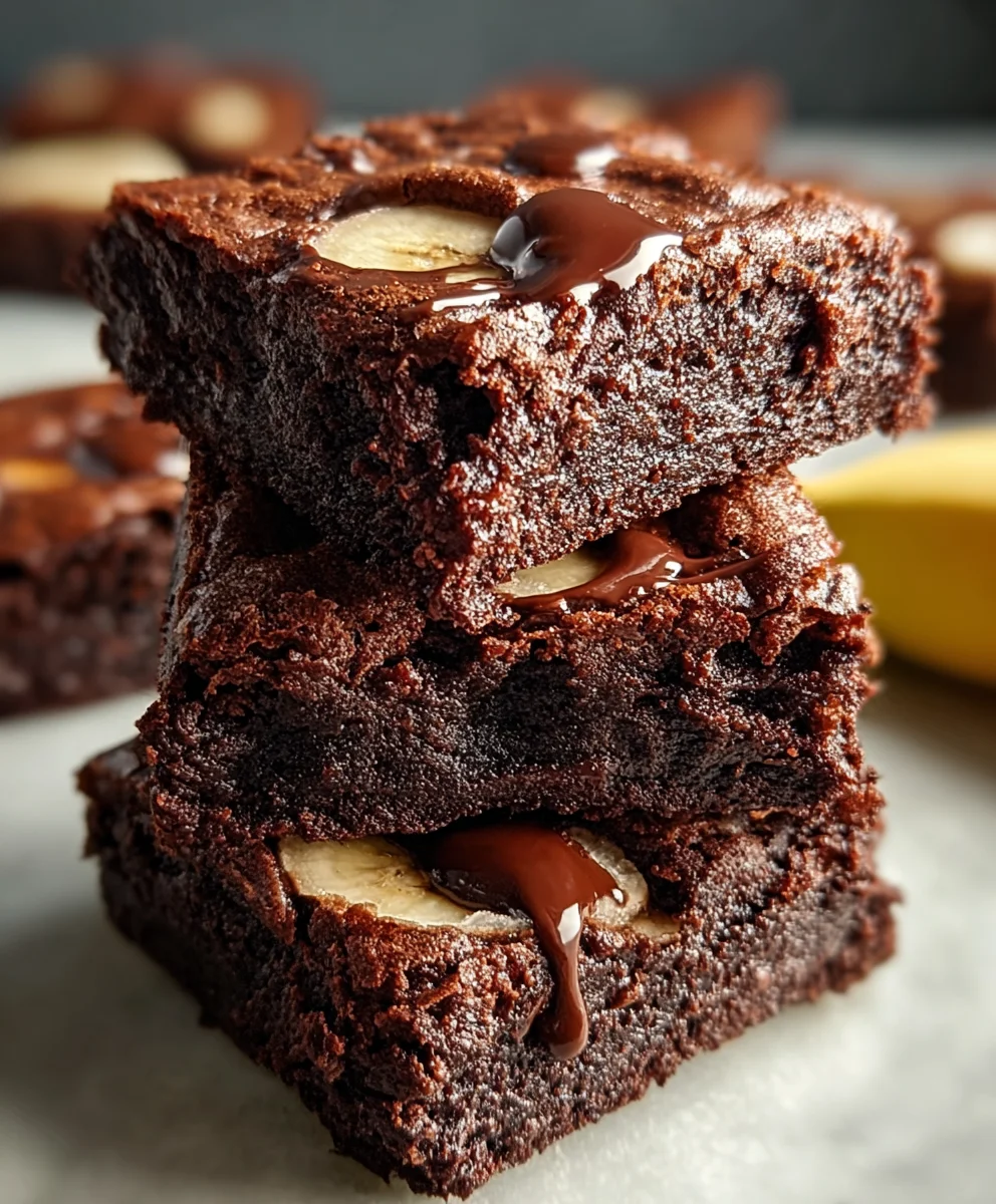 Easy Banana Brownies - Deliciously Fudgy Treat