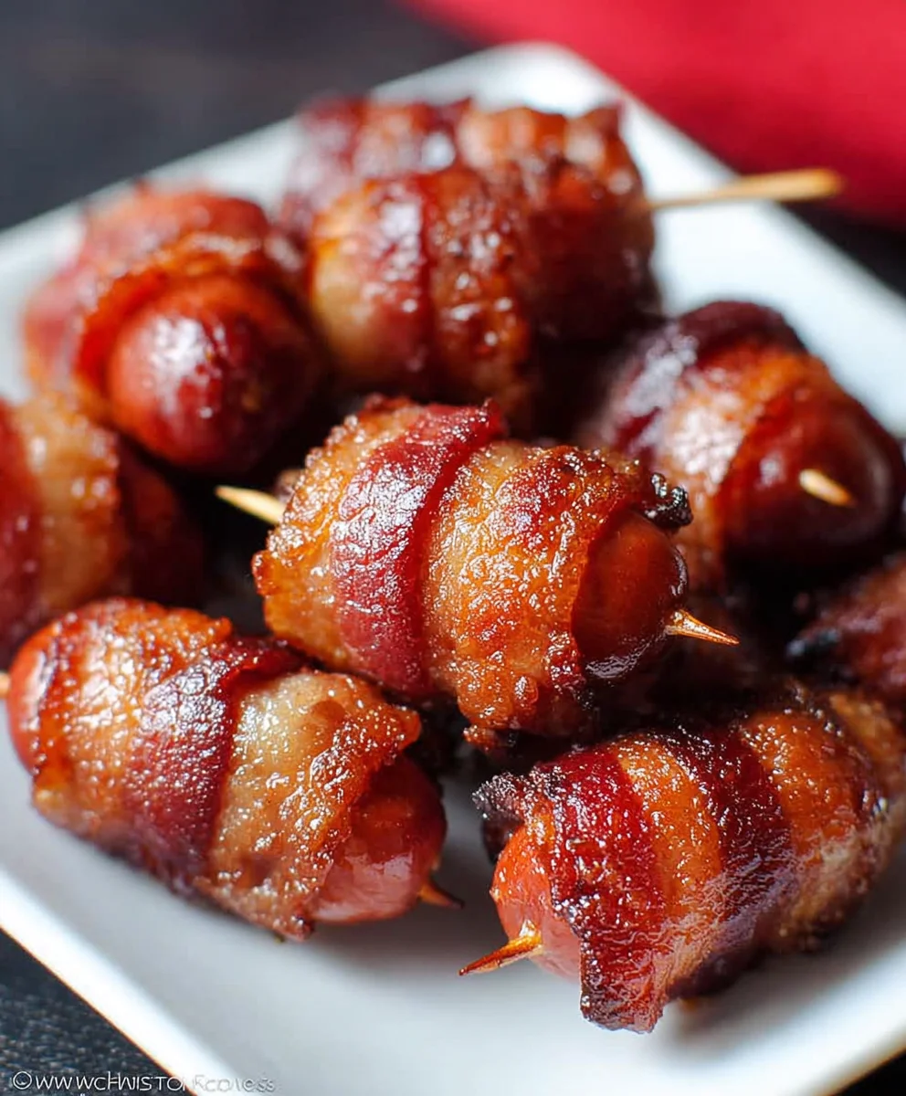 Beef Bacon Smokies-Sweet & Savory Bites