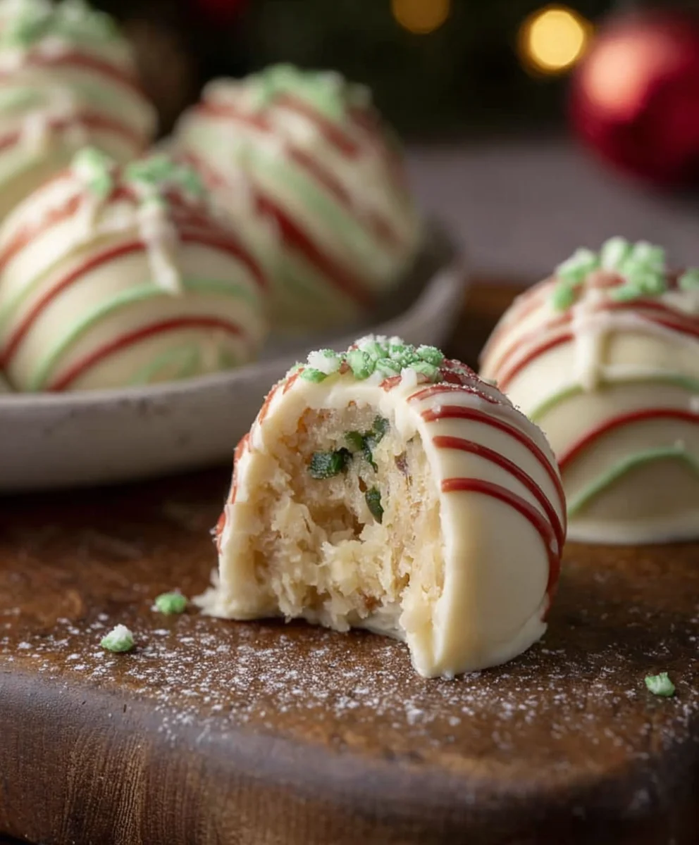 Christmas Tree Cake Truffles-Easy Little Debbie Treat
