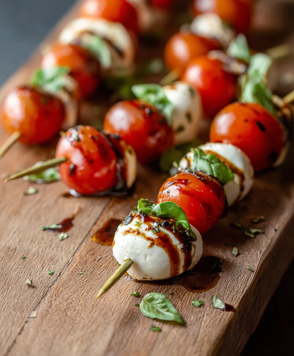 Easy Caprese Salad Skewers-Fresh & Flavorful Bites
