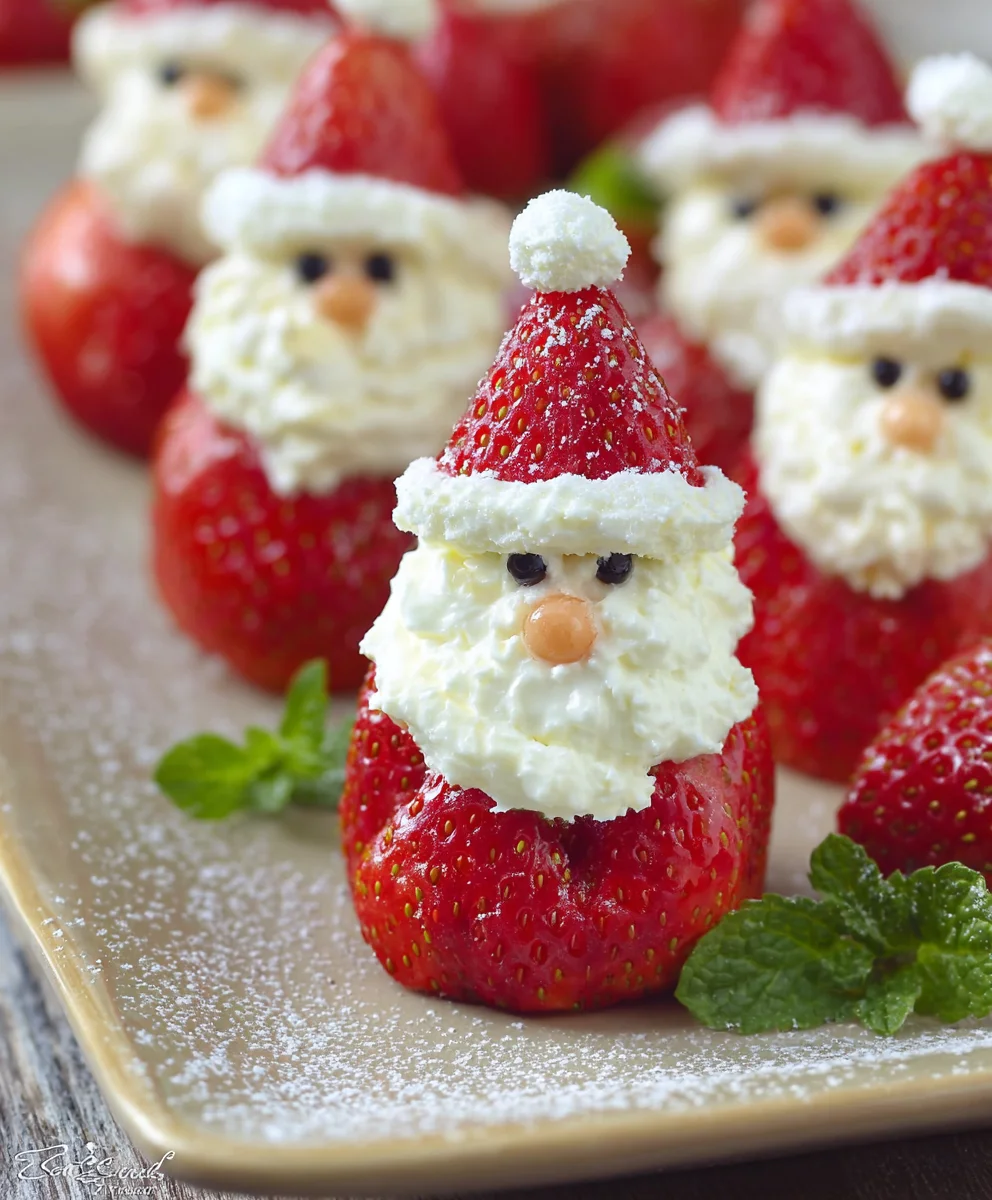 Easy Strawberry Santa - Festive Christmas Dessert