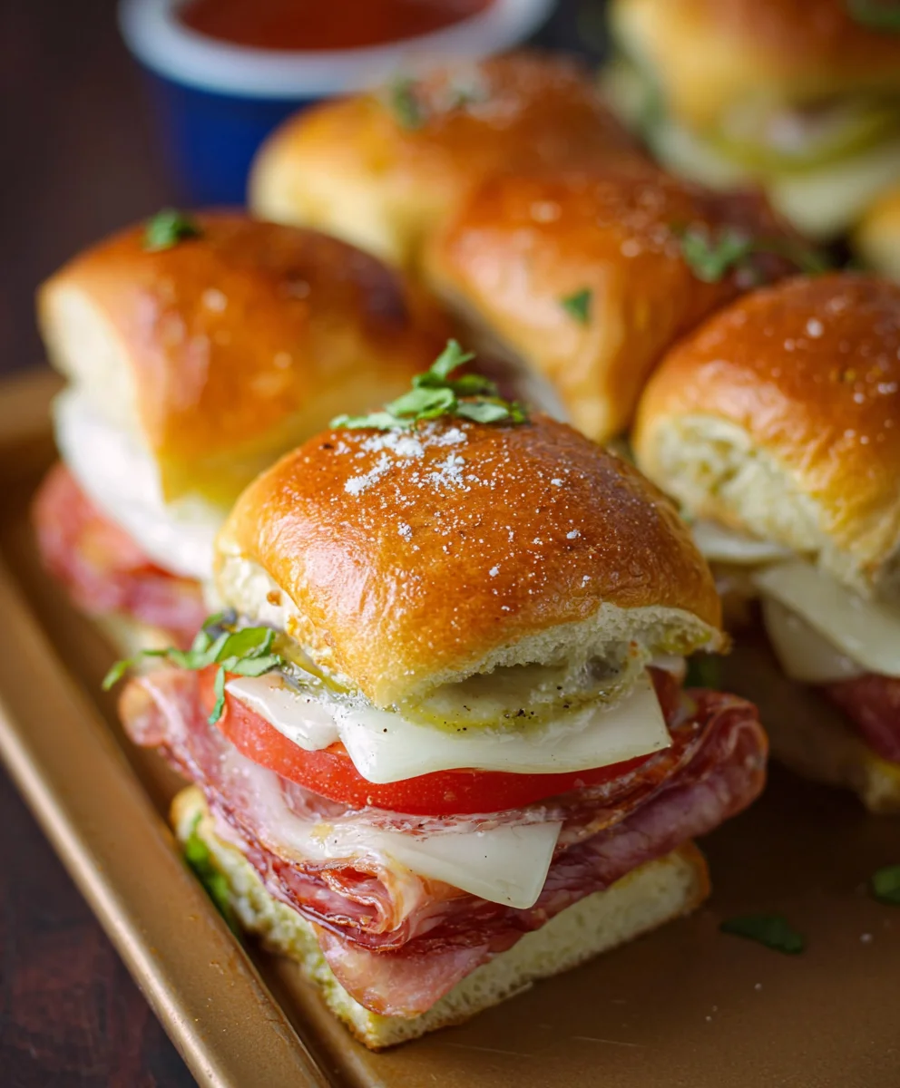 Easy Beef Italian Sub Sliders-Party Bites