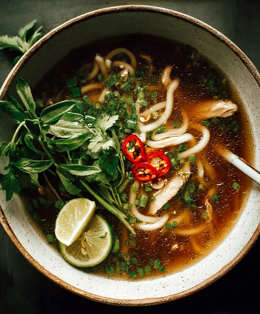 Easy Spicy Garlic Chicken Broth-Quick Flavor
