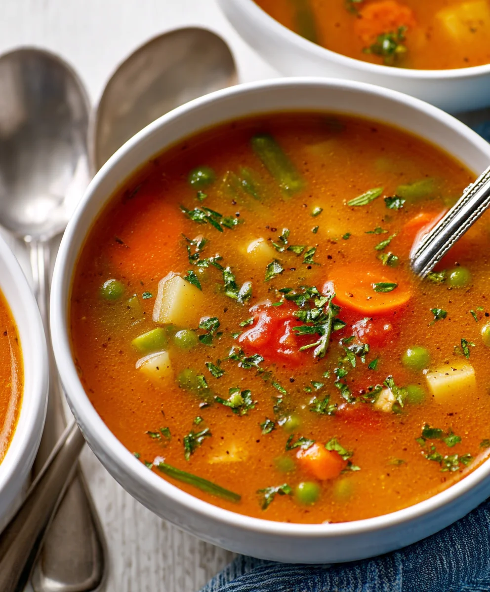 Easy Vegetable Soup Recipe-Hearty & Healthy