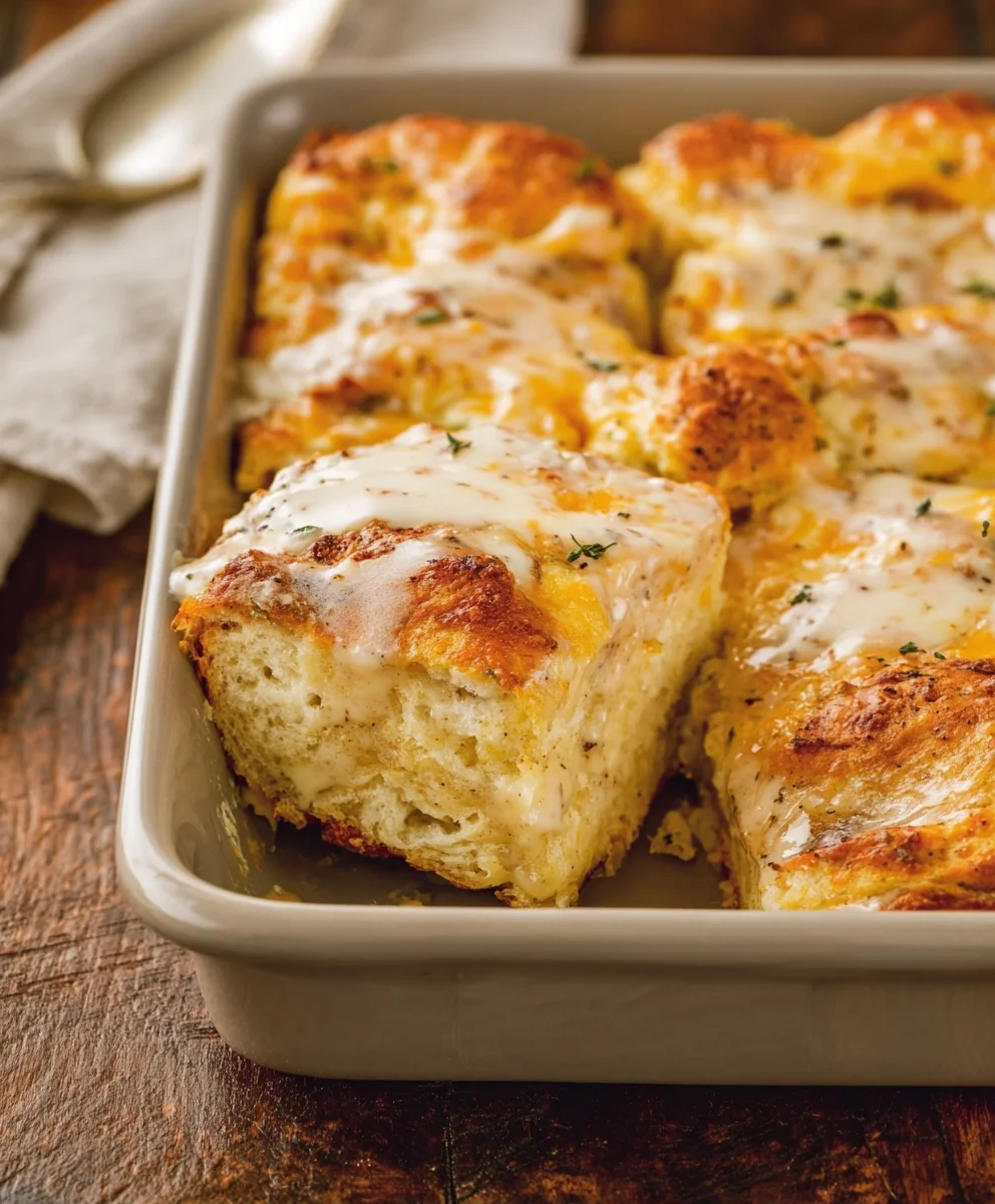 Beef Biscuits and Gravy Breakfast Casserole