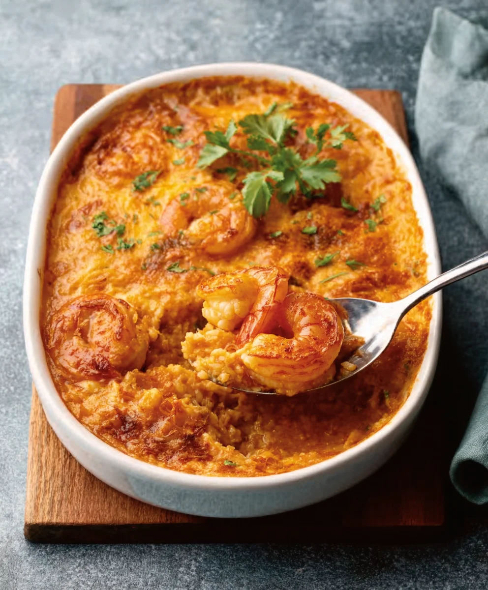 Easy Creamy Shrimp Casserole Recipe - Delicious Dinner