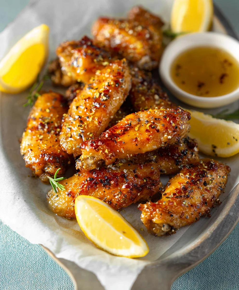 Honey Lemon Pepper Beef Wings Recipe