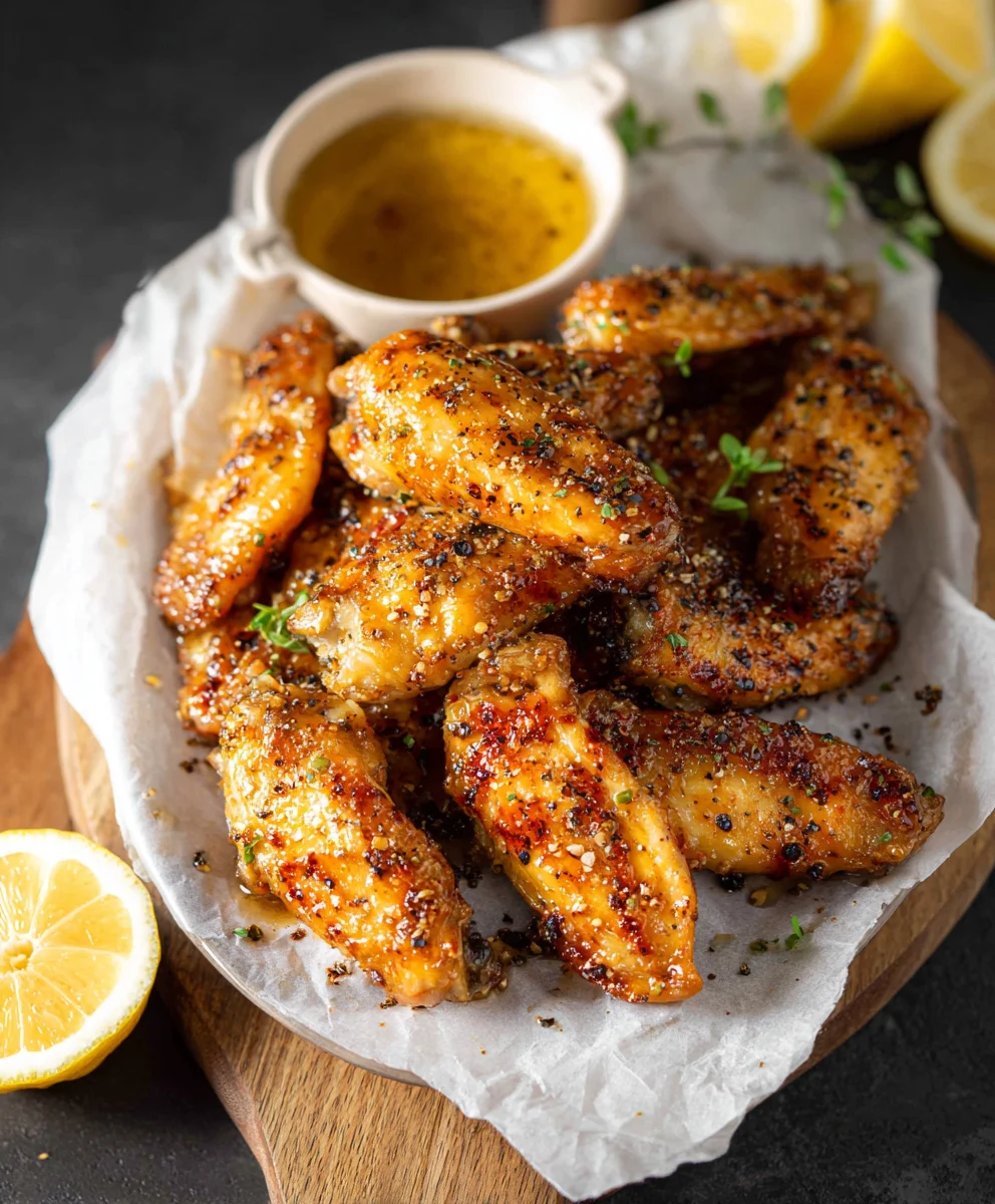 Honey Lemon Pepper Beef Wings Recipe