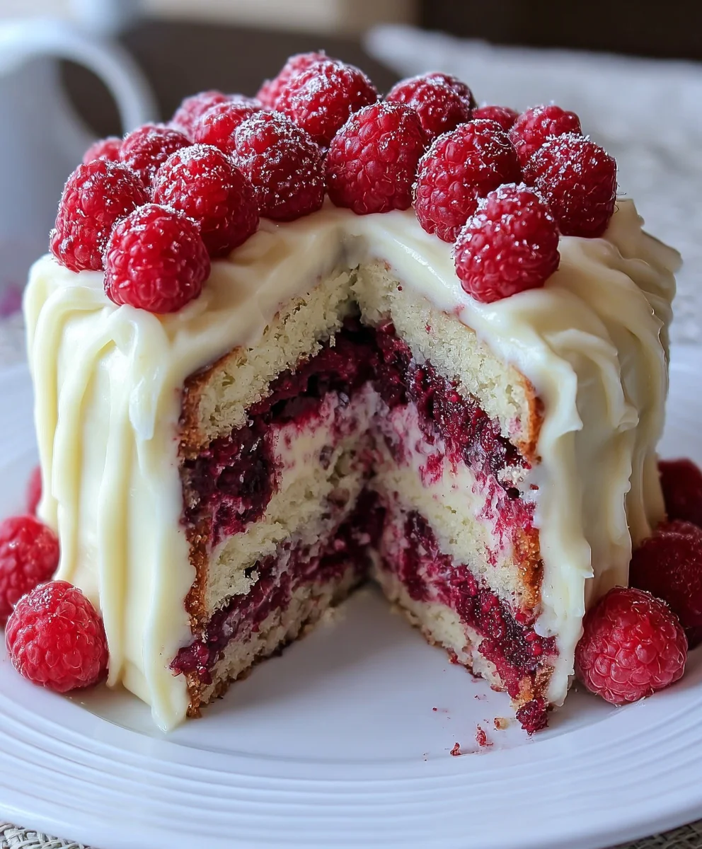 White Chocolate Raspberry Dream Cake-Non Non-Non-Alcoholic Alternativeic
