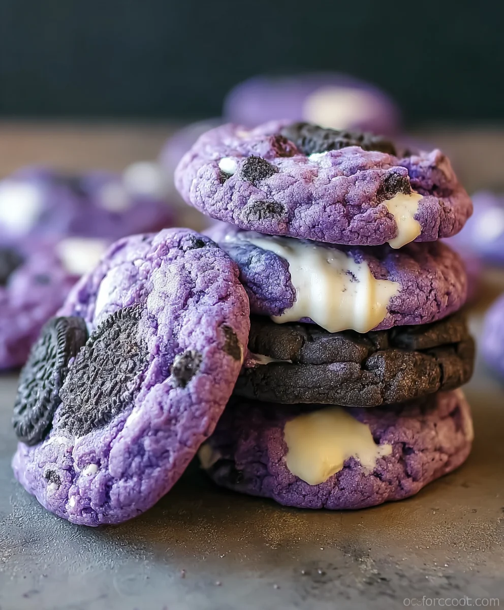 Ube Cookies and Cream Cookies Recipe-Sweet & Creamy