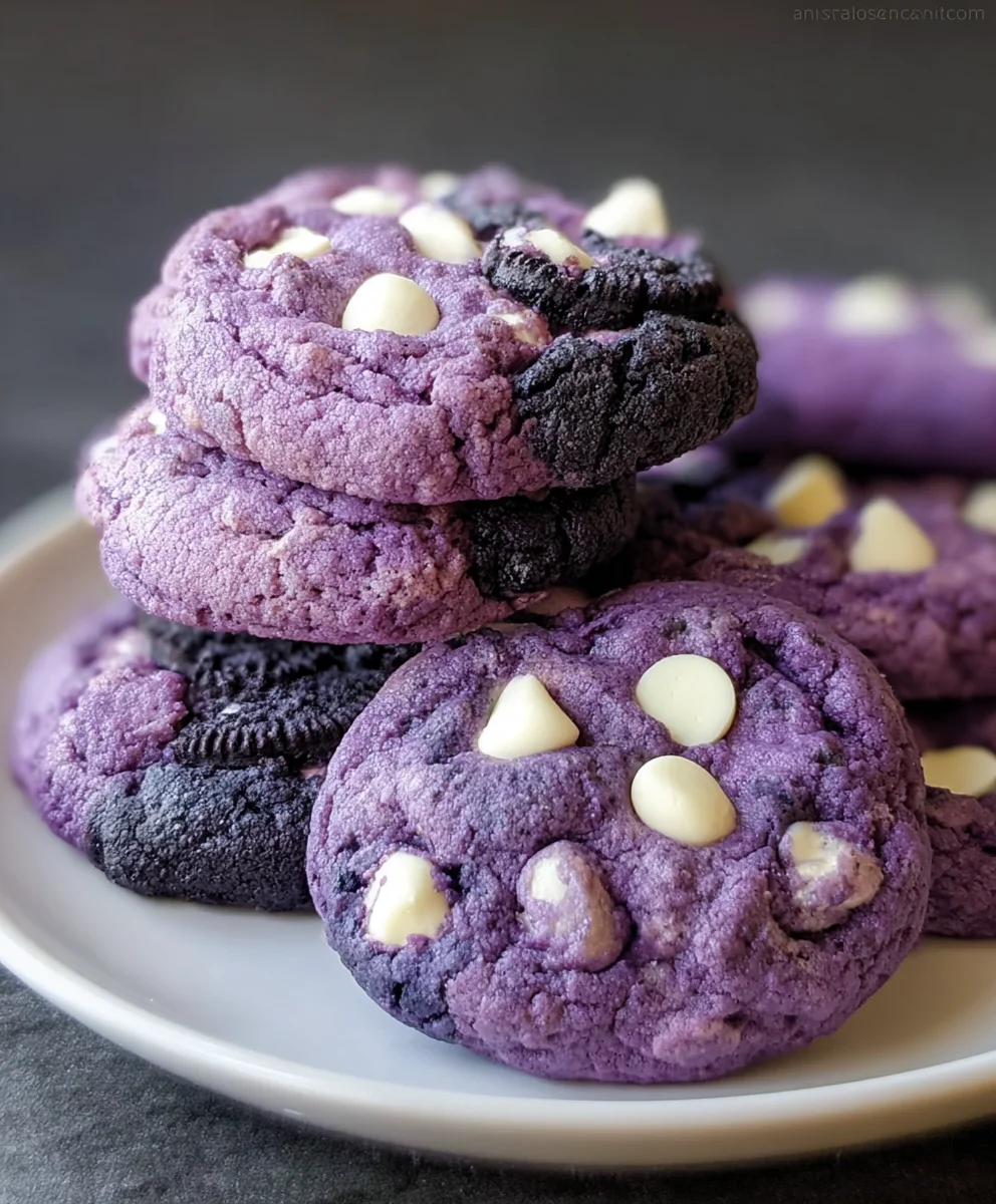 Ube Cookies and Cream Cookies - Delicious Treat