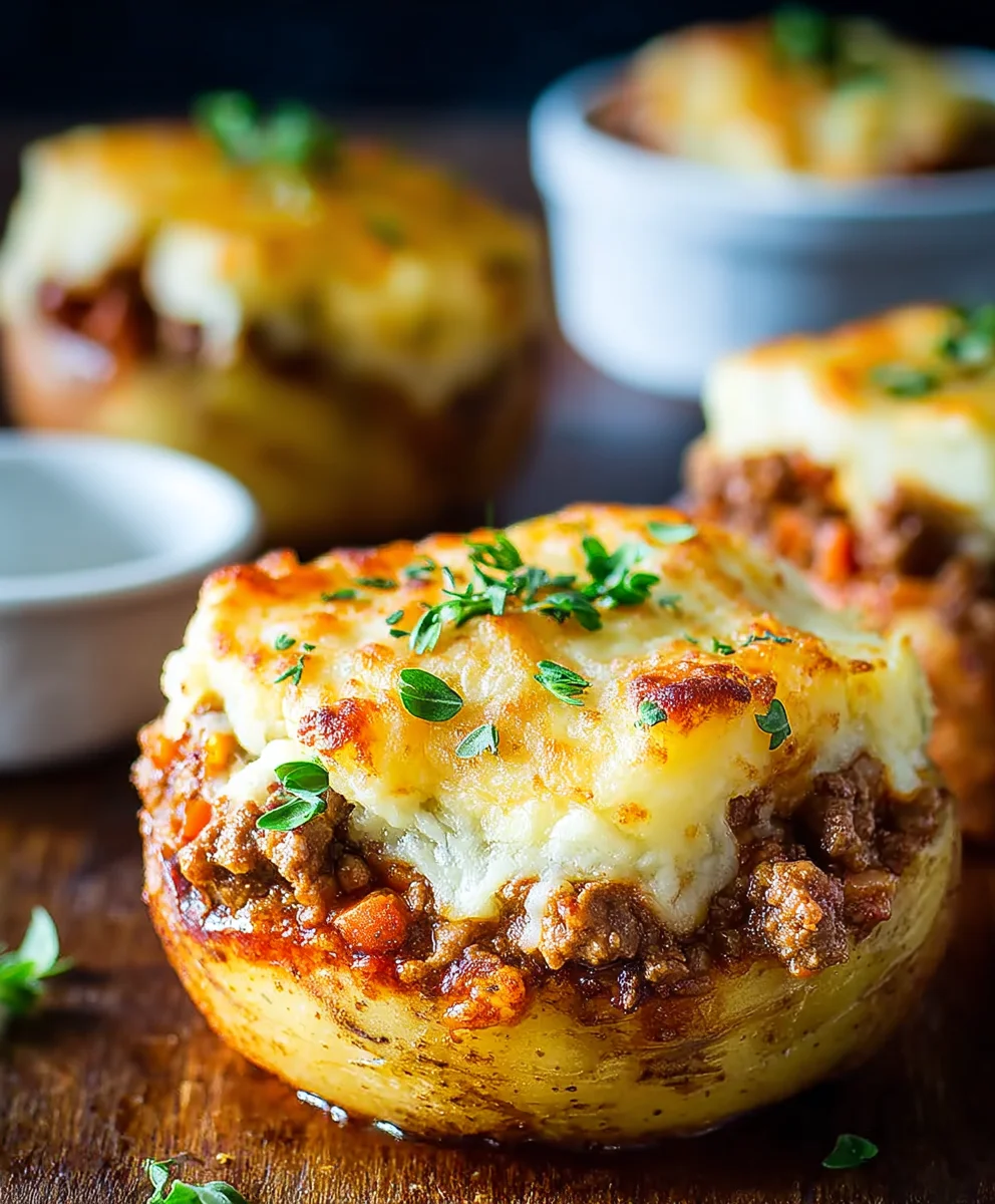 Cottage Pie Baked Potatoes-Hearty Beef Dinner