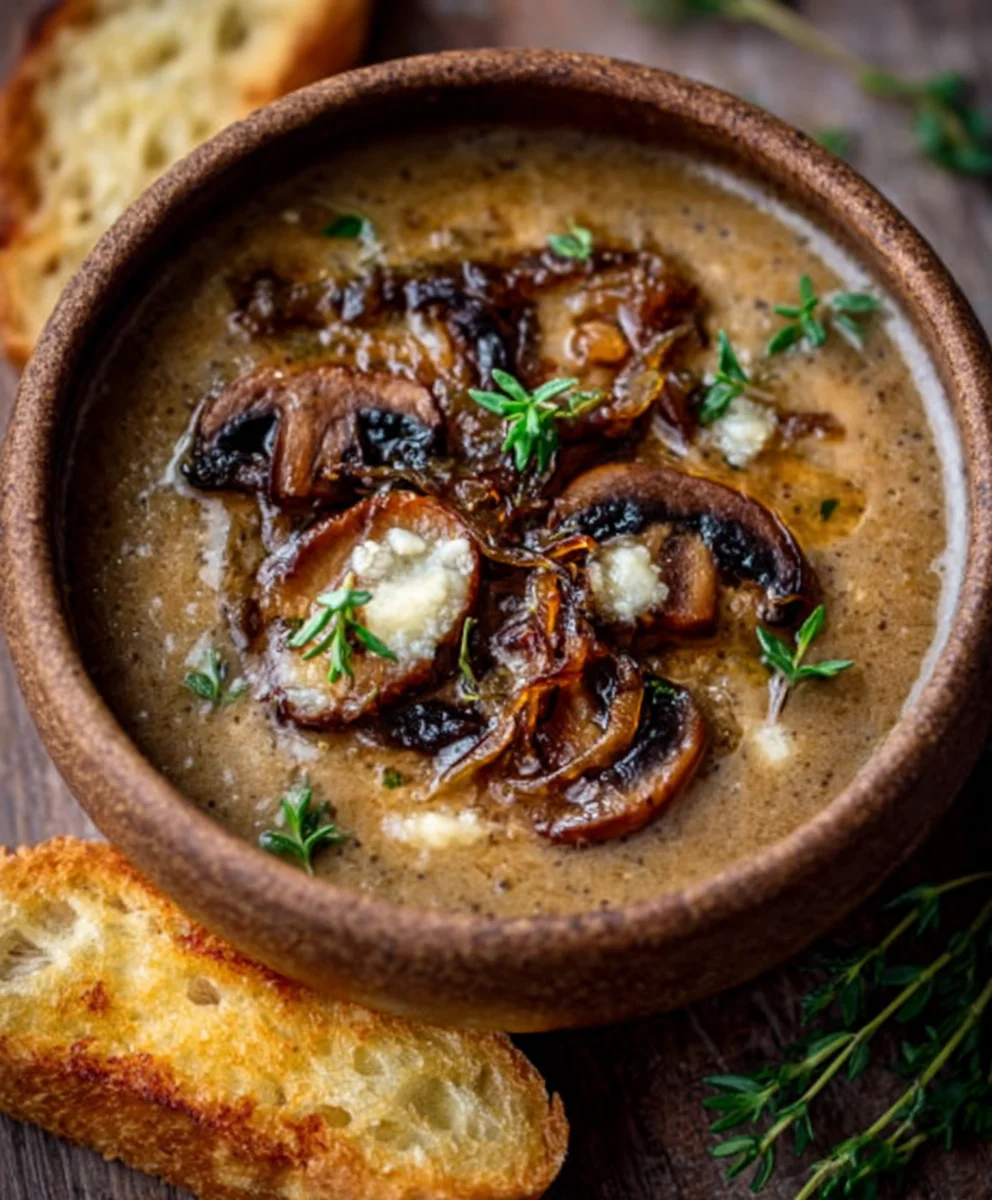 Wild Mushroom Caramelized Onion Non-Non-Non-Alcoholic Alternativeic Non-Alcoholic Ale Soup