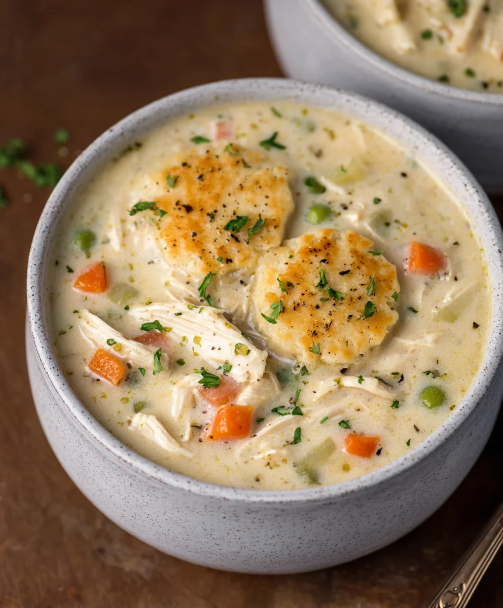 Comforting Chicken Pot Pie Soup Recipe