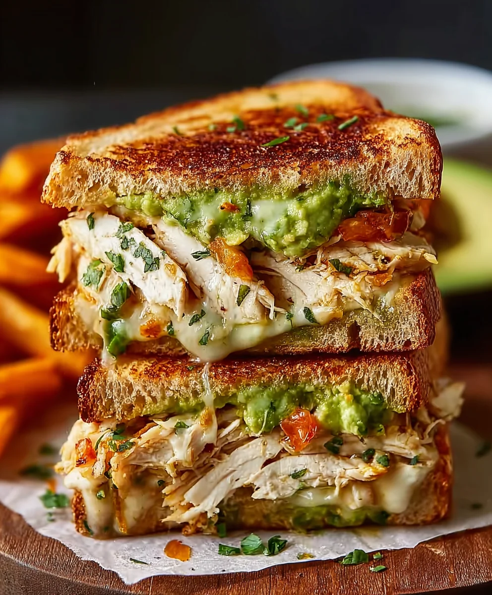 Chicken Avocado Melt-Best Sandwich Recipe