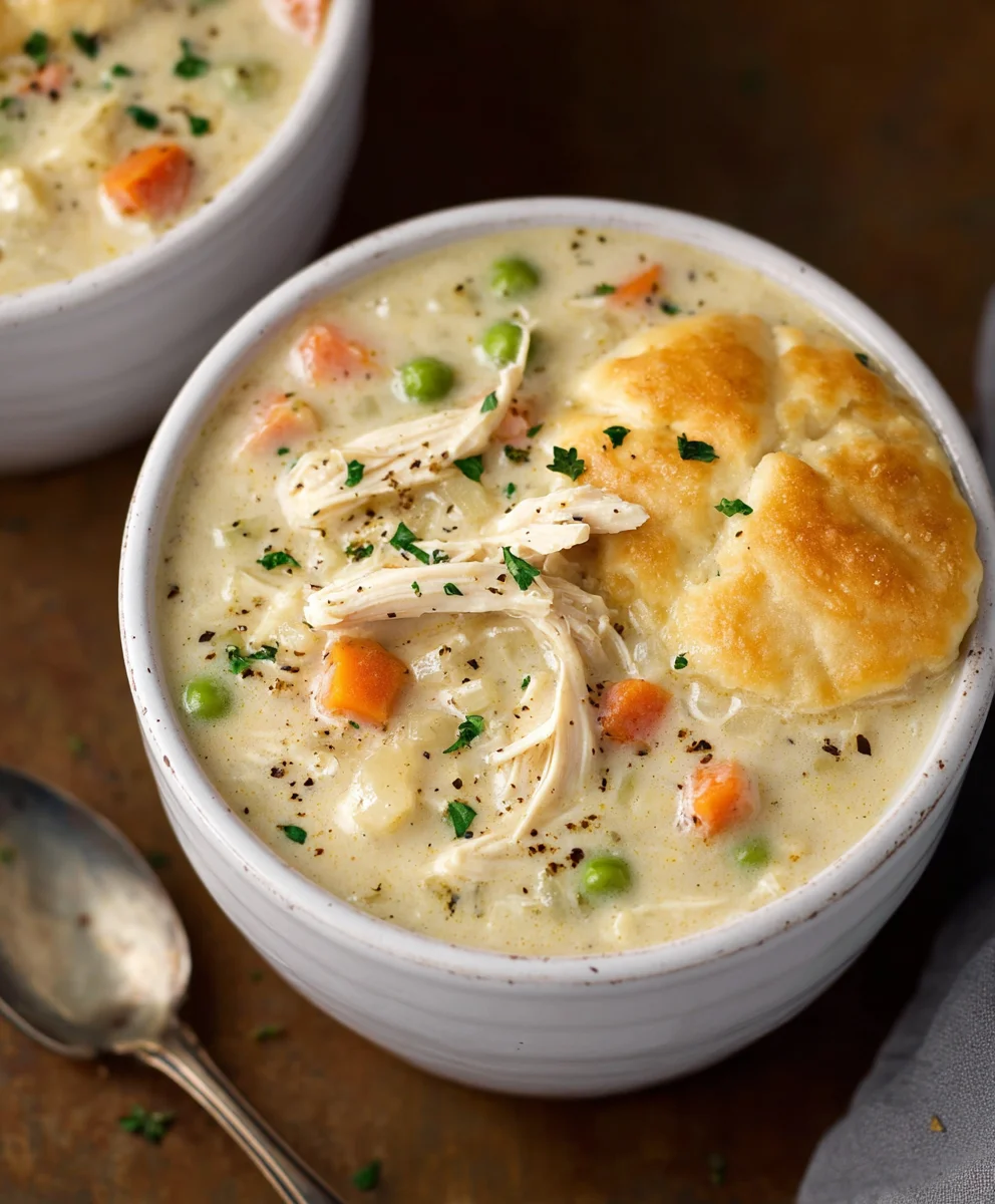 Comforting Chicken Pot Pie Soup Recipe