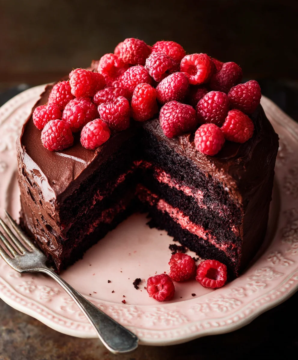 Decadent Chocolate Raspberry Cake Recipe-Easy & Delicious