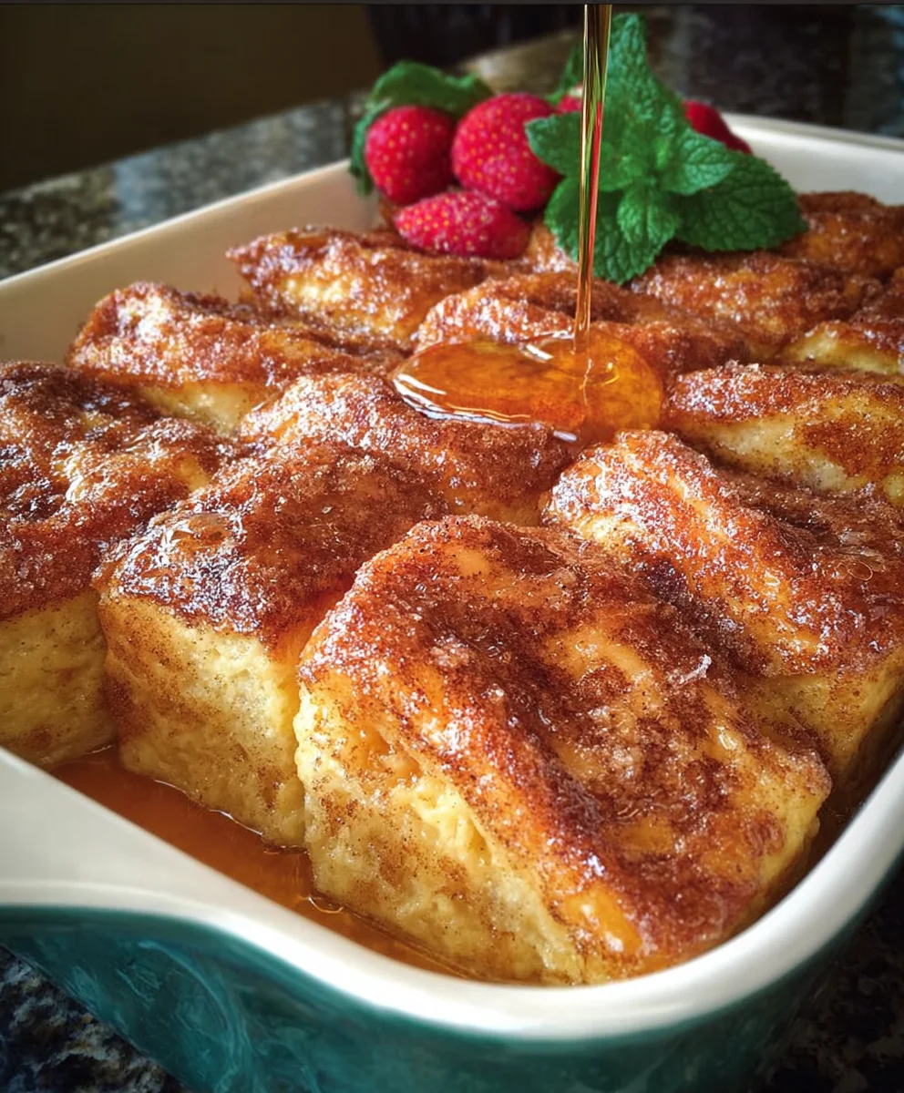 Overnight French Toast Casserole-Easy Make-Ahead Breakfast