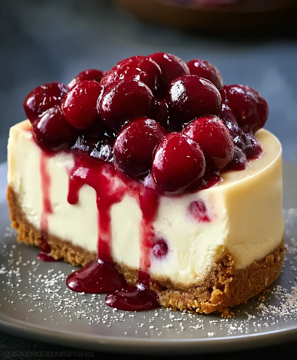 Decadent Cherry Cheesecake Recipe-Pure Bliss