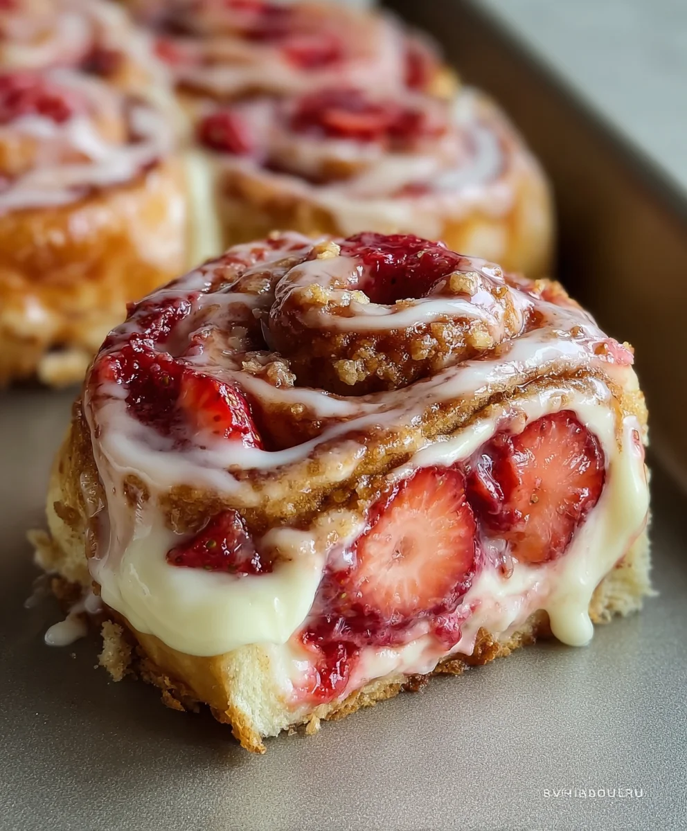 Strawberry Cheesecake Rolls-Sweet & Creamy Dessert