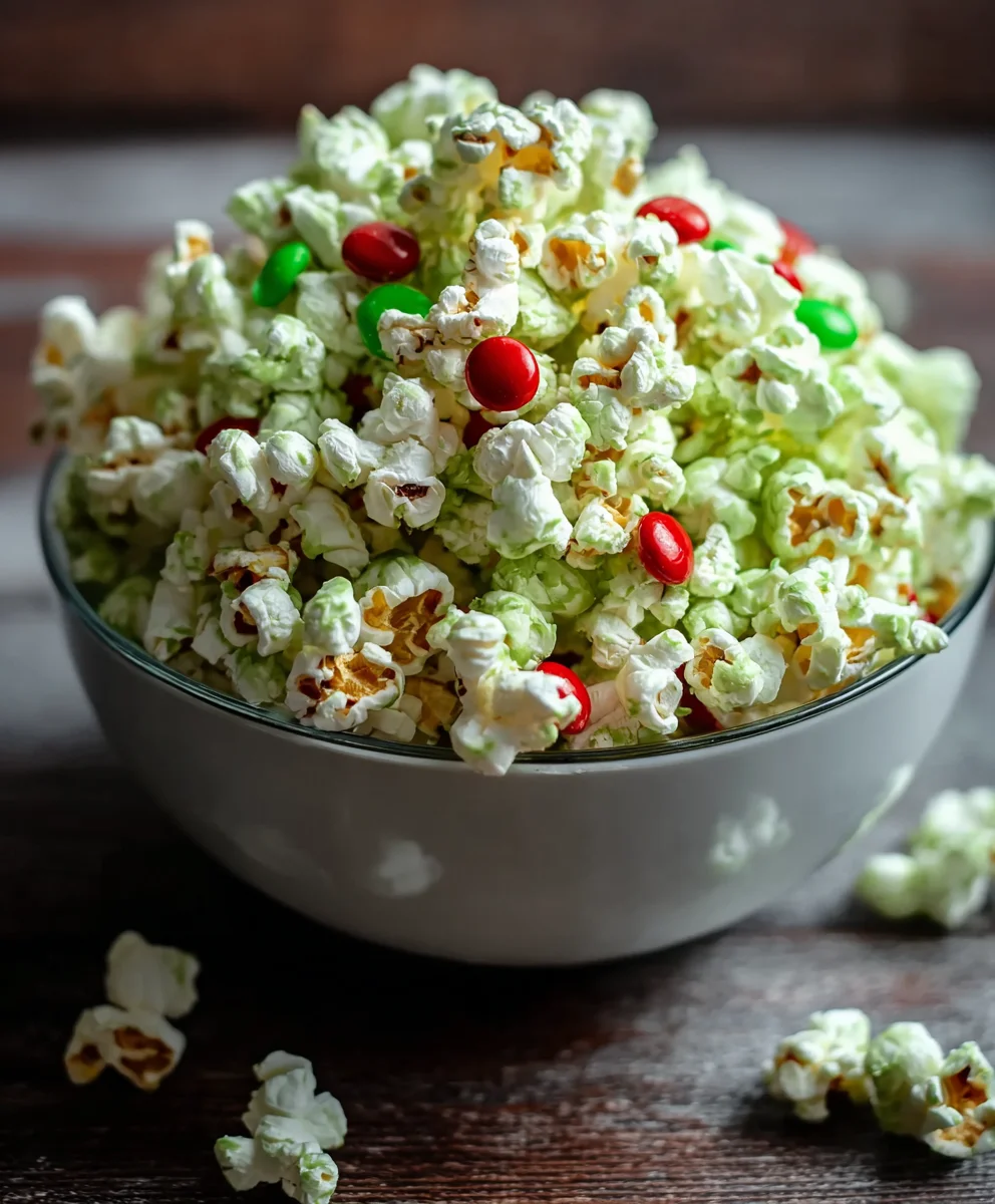Grinch Popcorn-Festive Green Treat Recipe