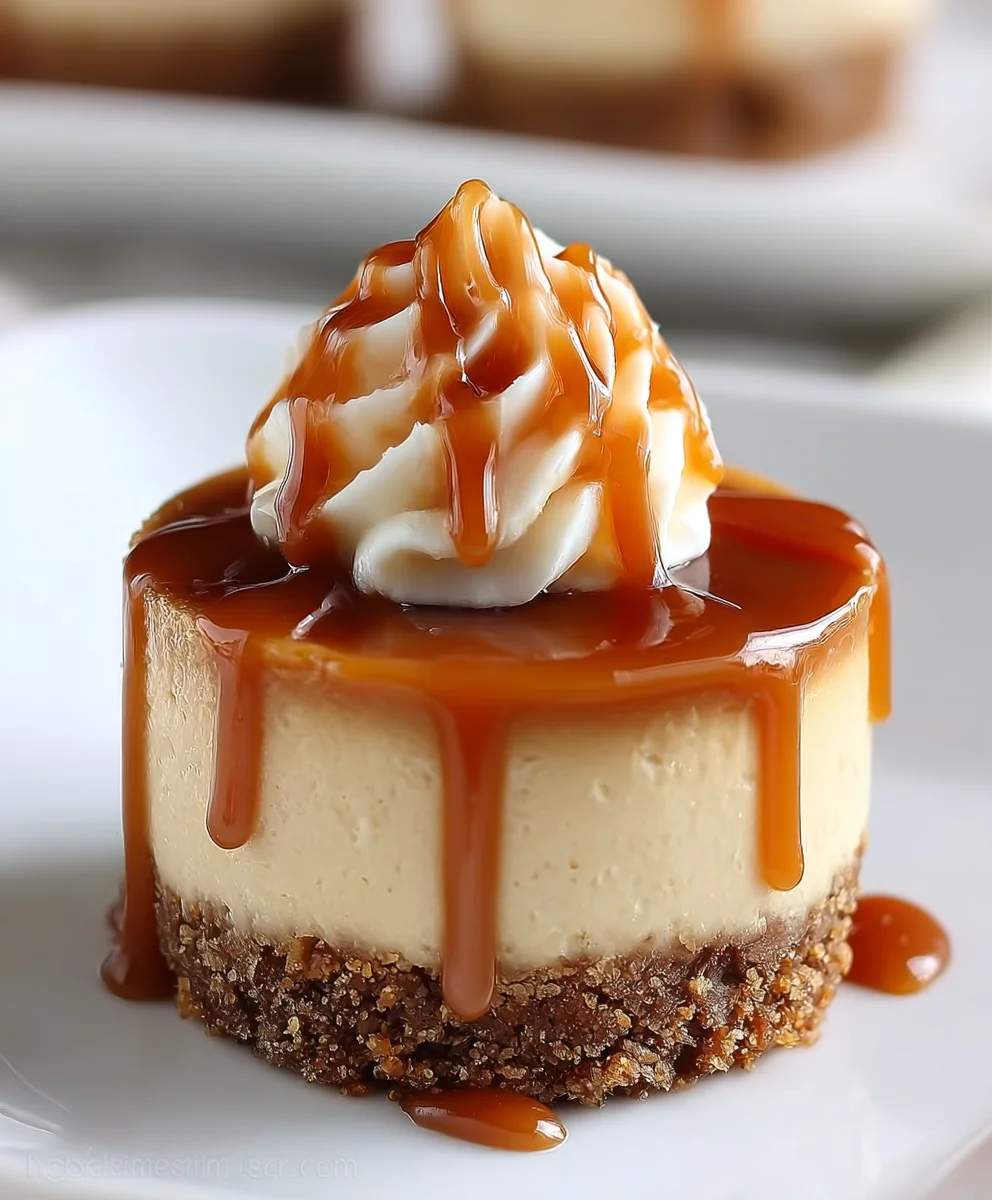 Mini Caramel Cheesecakes - Easy & Delicious Dessert