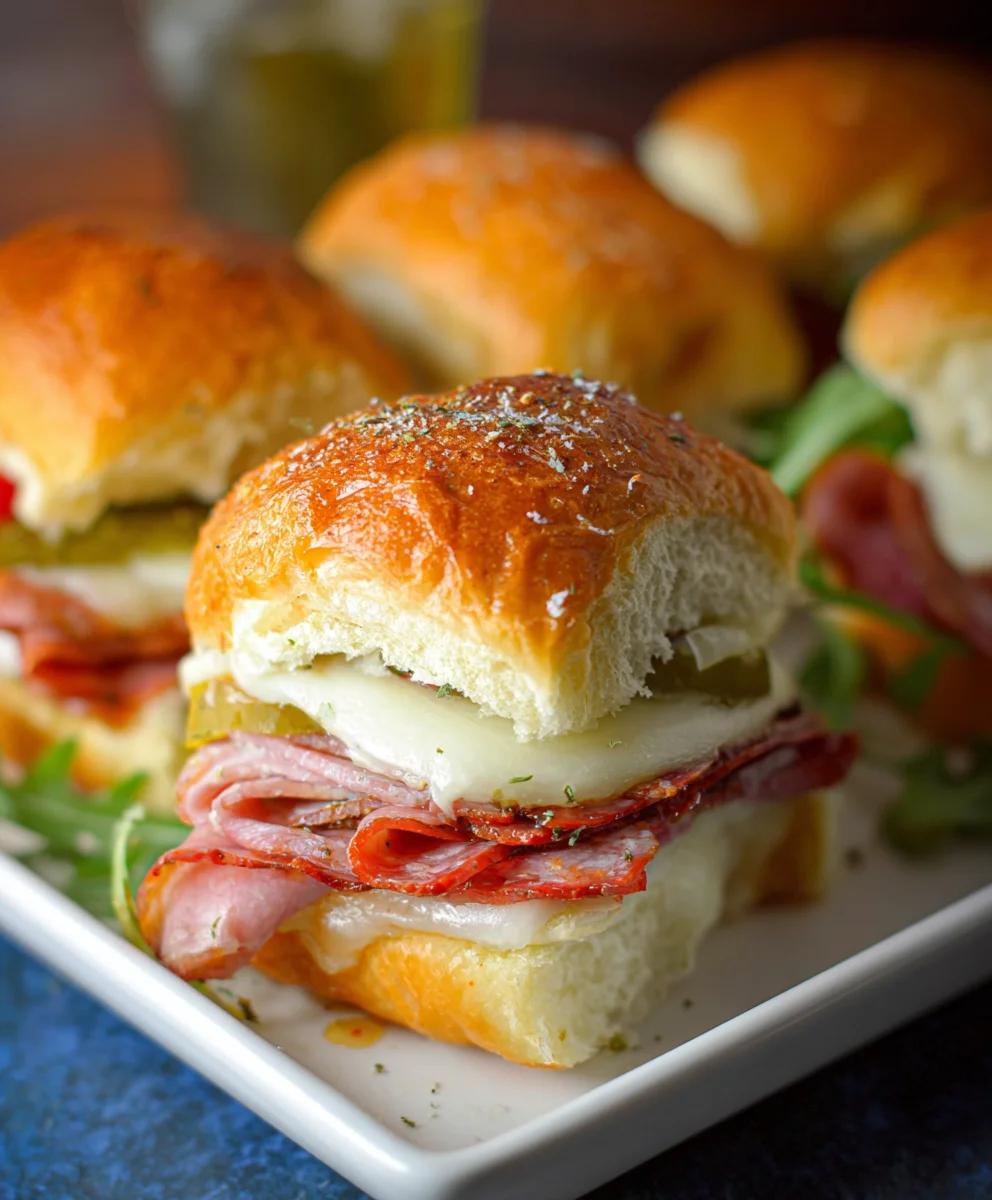 Easy Beef Italian Sub Sliders-Party Bites