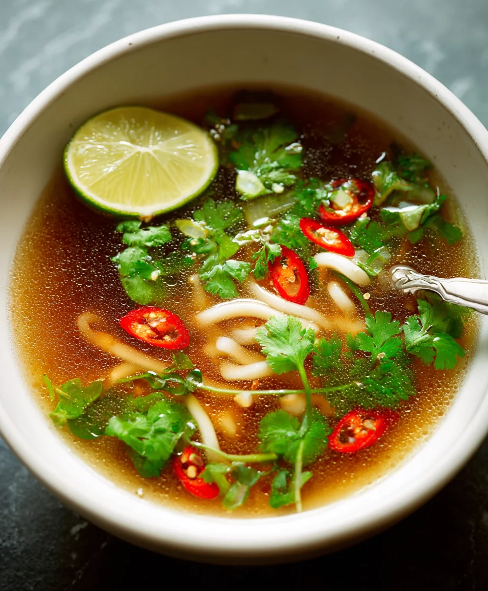 Easy Spicy Garlic Chicken Broth-Quick Flavor